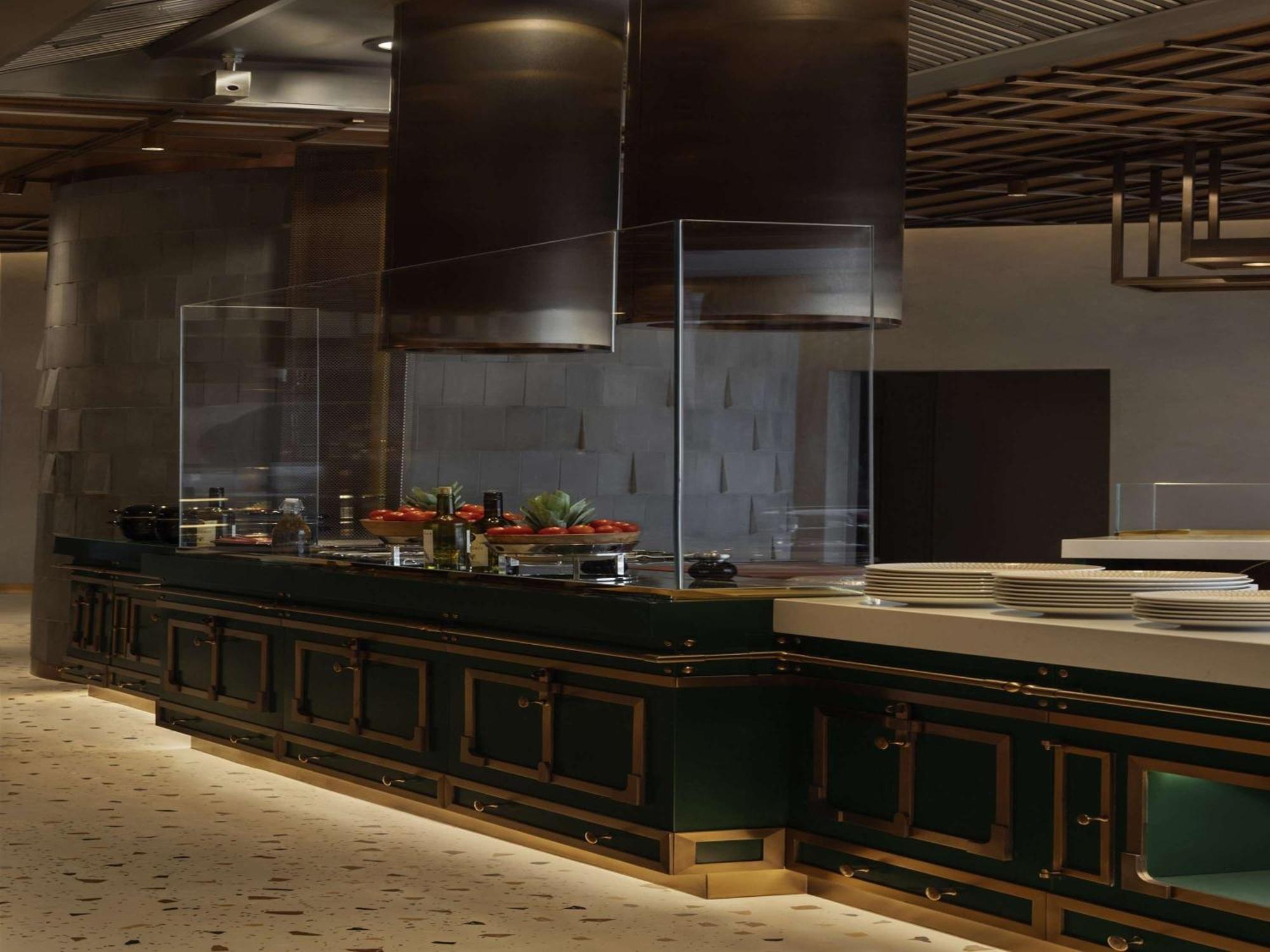 מלון So/ Uptown דובאי מראה חיצוני תמונה A rendering of the open kitchen at the restaurant